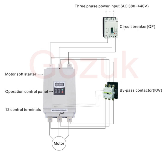 Soft starter wiring